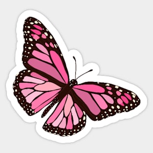 Pink Butterfly! Sticker